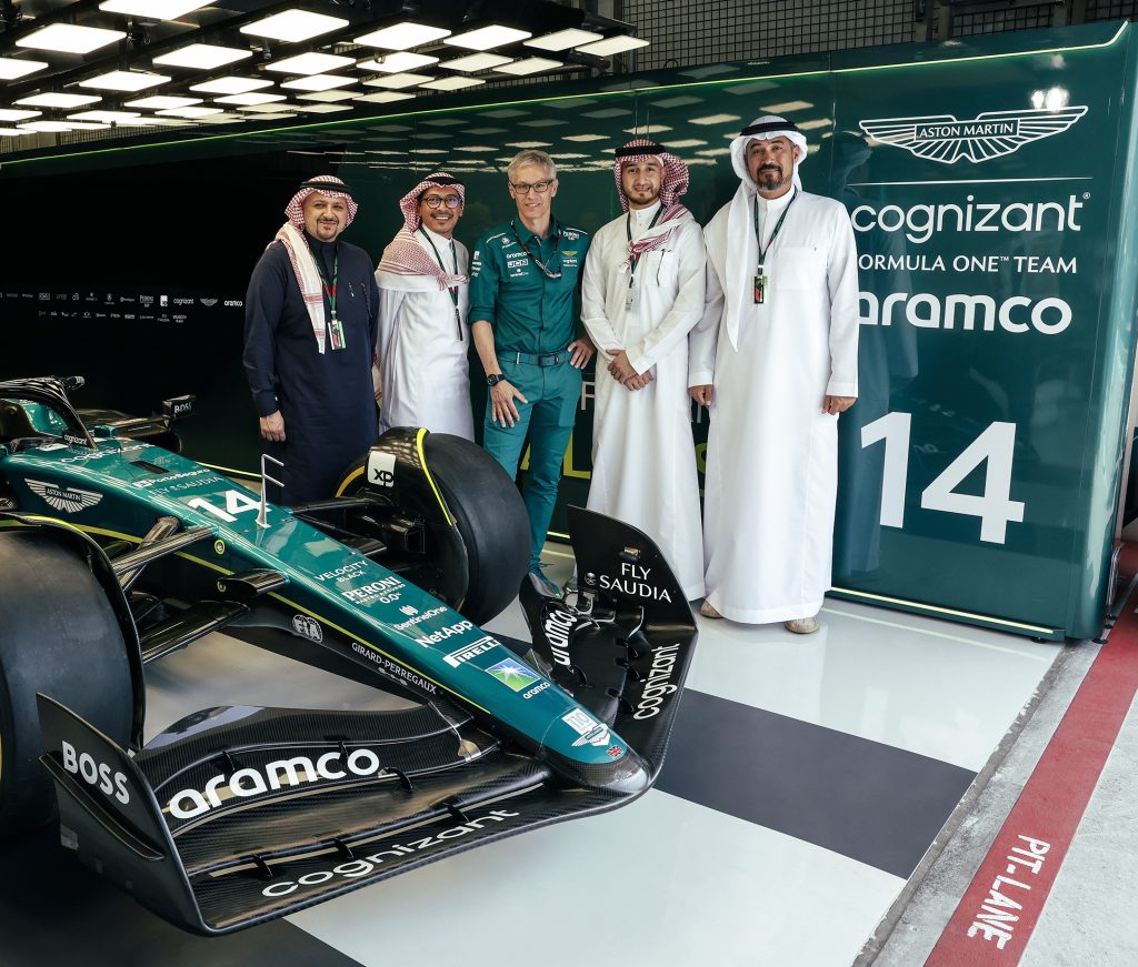 From The Track To The Skies: SAUDIA, Aston Martin Aramco Cognizant F1 ...