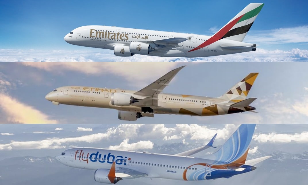 Emirates, Etihad And Flydubai Halt Operations Amid Airspace Shutdowns ...